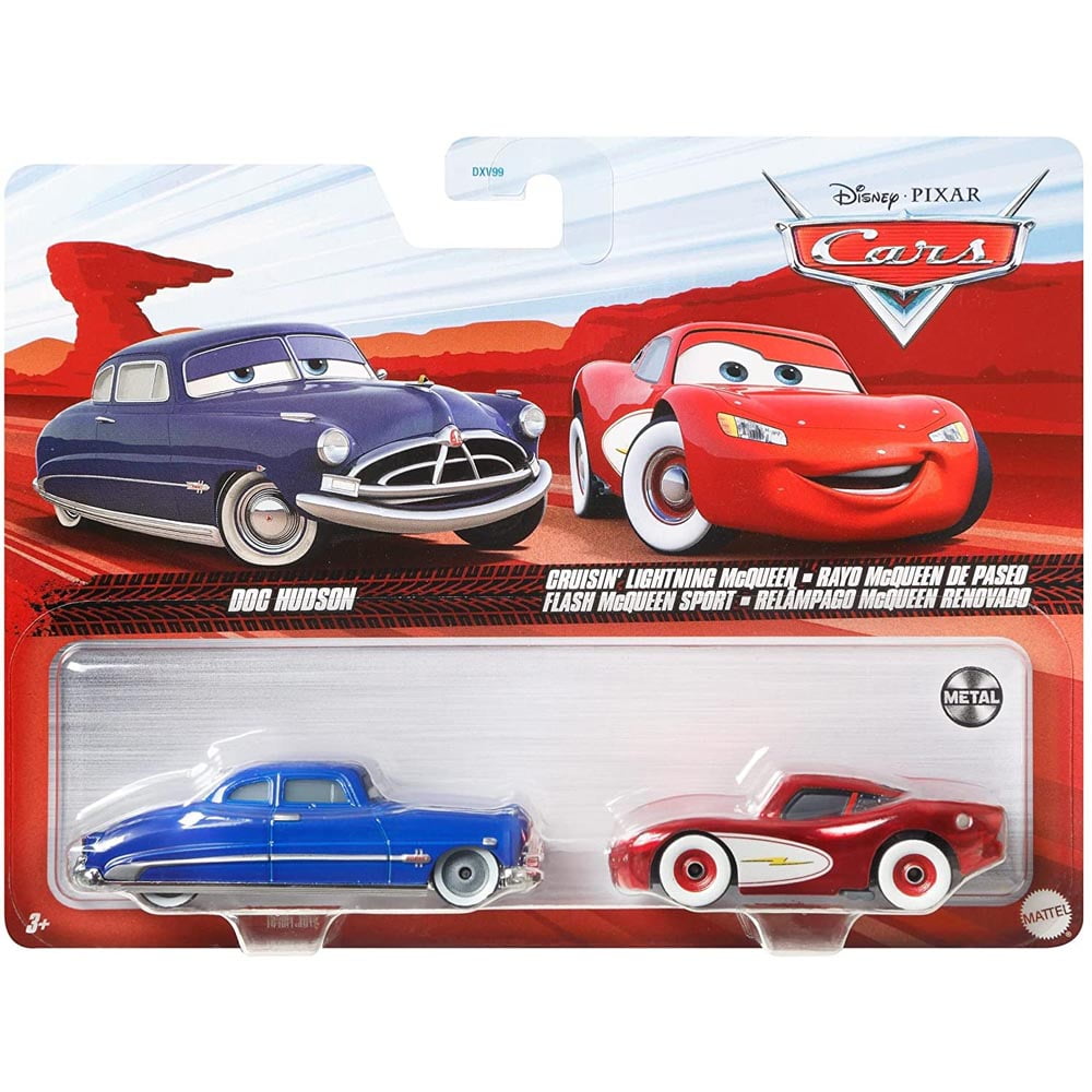 Doc Hudson & Crusin’ Lightning Mcqueen (Disney Cars, Mattel) -  