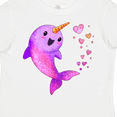 thumbnail image 4 of Inktastic Valentine's Day Cute Pink Narwhal with Hearts Boys or Girls Toddler T-Shirt, 4 of 5
