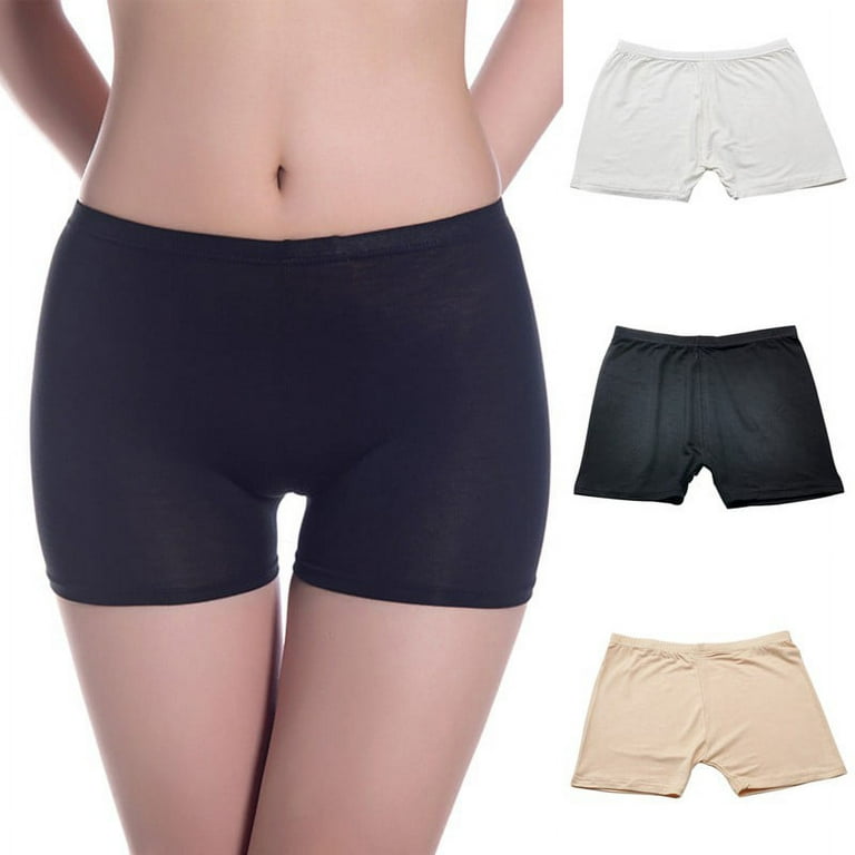 Women's Seamless Boyshort Panties Nylon Spandex Underwear Stretch Boxer  Briefs 