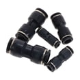 thumbnail image 1 of 5 unids accesorios neumáticos Conectores de tubos de tubo negro AIR AIR TUBO DE AGUA RÁPIDA PUSH EN LA MANGUERA CUBIERTA RÁPIDA 4mm 6mm 8mm 10mm 12mm, 1 of 4