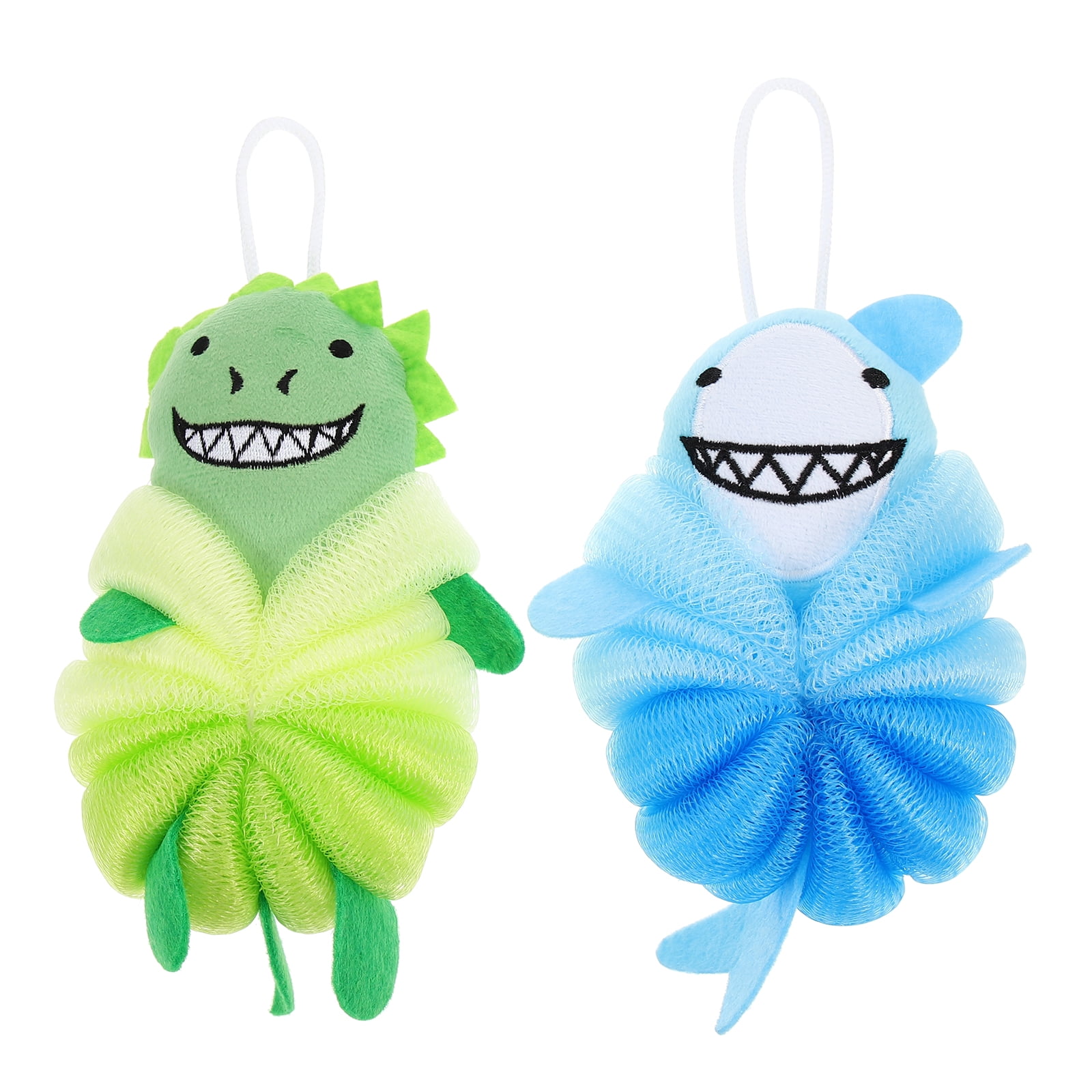 Frcolor Bathsponge Shower Loofah Body Scrubber Mesh Puffexfoliating