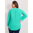 thumbnail image 2 of Avenue Women's Plus Size Pintuck Tunic, 2 of 2