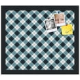 thumbnail image 2 of PinPix 15x13 Custom Cork Bulletin Board Argyle Mixed Blue Poster Board Has a Fabric Style Canvas Finish, Framed in Argyle Mixed Blue, by ArtToFrames (PinPix-630), 2 of 6