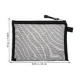 thumbnail image 4 of IBASETOY 10Pcs Black Nylon Mesh Makeup Bags Travel Cosmetics Pouch Pencil Zipper Organizer, 4 of 9