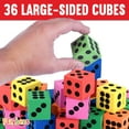 thumbnail image 2 of Playbees Foam Dice Set - Ignite Imaginations, Boost Math Skills, Perfect for Gifts and Parties (36 Pack), 2 of 5