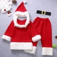 thumbnail image 6 of Toddler Santa Claus Outfit Christmas Santa Outwear Set Outfits with Santa Hat Baby Girl Winter Clothes Christmas Baby Girl Outfit 4T, 6 of 9