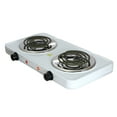 thumbnail image 3 of MegaChef Portable Dual Coil Cooktop in White, 3 of 11