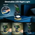 thumbnail image 2 of ZealSound Cargador Inalámbrico 3 en 1, Estación de Carga Inalámbrica Plegable para iPhone: Plataforma de Carga Rápida Magnética de 15 W con Luz Nocturna y Adaptador de 30 W, Soporte para iPhone para Dispositivos Apple (Teléfono, AirPods, iWatch), 2 of 6