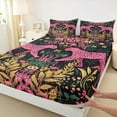 thumbnail image 3 of Manfei Pink Leopard Cheetah Full Size Sheets, Fashion Wildlife Print Bed Sheets, Teens Adult Men Women Sheet Sets, Lightweight Room Decor, 4 Pieces, 3 of 7