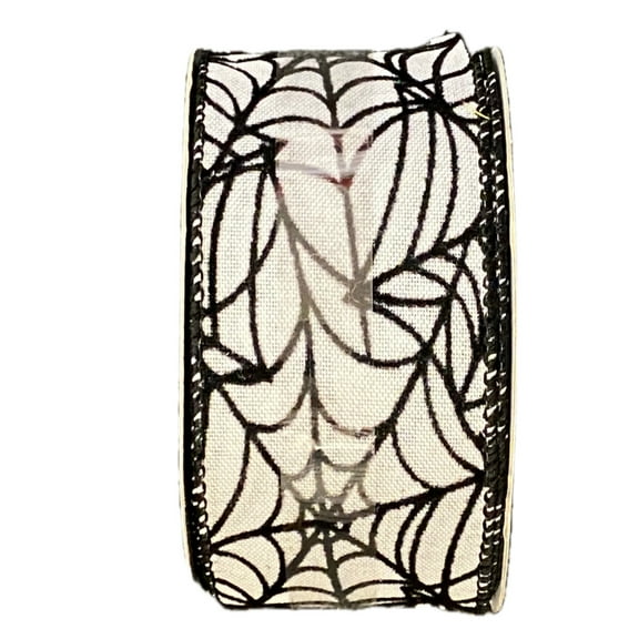 Celebrate it White Spider Web Wired Ribbon 2 1/2 in X 25ft