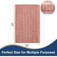 thumbnail image 2 of Soft Plush Microfiber Bathroom Rugs, Absorbent Bath Rugs Non Skid Machine Wash Dry Bath Mats for Tub,Shower and Bath Room Floor Mats(Coral Pink,20x32 inches), 2 of 6