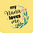 thumbnail image 4 of Inktastic My Nana Loves Me Granddaughter Girls Baby Bib, 4 of 4