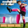 thumbnail image 3 of SUOSDEY Soccer Shin Guards Shin Defender for Kids Youth Adult,Women Men Ski Shin Guards Calf Compression Sleeve with Honeycomb Shin Pads, 3 of 9
