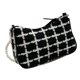 thumbnail image 4 of Bolso de mensajero a cuadros, bolso de mensajero de PU a cuadros simple y moderno, bolso de mensajero diseñado para el futuro, 4 of 9