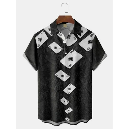 

MLFU Unisex Youth Hawaiian Shirts Short Sleeve Button Down Regular Fit Cotton Shirt Cheap Clothes for Boys 5-14 Years