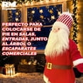 thumbnail image 4 of Muñeco De Navidad Santa Claus Decoración De Pie Retráctil, 4 of 6