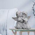 thumbnail image 4 of 2 Piezas Resina Chica ángel Estatuilla Estatua Escritorio Adornos Macarena Estatua del candelero, 4 of 8