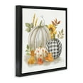 thumbnail image 3 of Stupell Industries Patterned Pumpkins Autumn Harvest Botanical & Floral Painting Black Floater Framed Canvas Art Print Wall Art, 18 x 18, 3 of 9