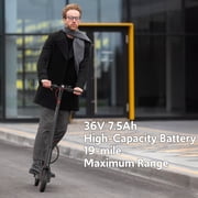 Electric scooters for adults, 8.5 tire, 19 mph, 19-mile range, 550W foldable with side light & app