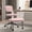 Pink, variant on Waleaf Ergonomic Cross Legged Office Chair, Boucle ADHD & Meditation Chair for Adult, Lumbar Support Swivel Wide Seat, Yoga & Kneeling chair
