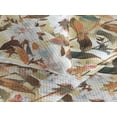thumbnail image 3 of Ambesonne Botanical Quilted Bedspread Set 3 Pcs, Summer Vintage Aster Art, Queen, Cinnamon and Pale Khaki, 3 of 4