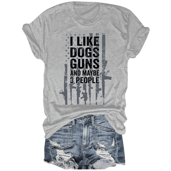 I Like Dogs And Maybe 3 People T Shirt I Like Dogs And Maybe 3 People Shirt Funny Dog Lovers T-Shirt