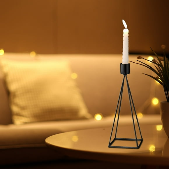 Living Room Table,Dining Room Table,Elegant Modern Geometric Metal Candle Stand Centerpiece for Living Room Dining Table Bedroom Wedding Decoration Sturdy Iron Frame,Dining Table Centerpiece