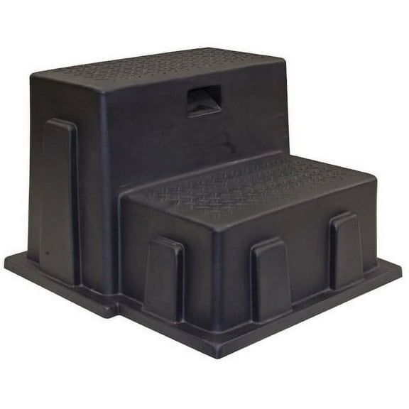 Buyers Products 2-Step Plastic All-Purpose Utility Step Stool with 350 lb. Load Capacity