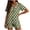 X001-Green, variant on Goodtrade8 Pajama Sets for Women Petite Casual Short Sleeve Sleepwear V-Neck Printed Holiday Woman Pajamas