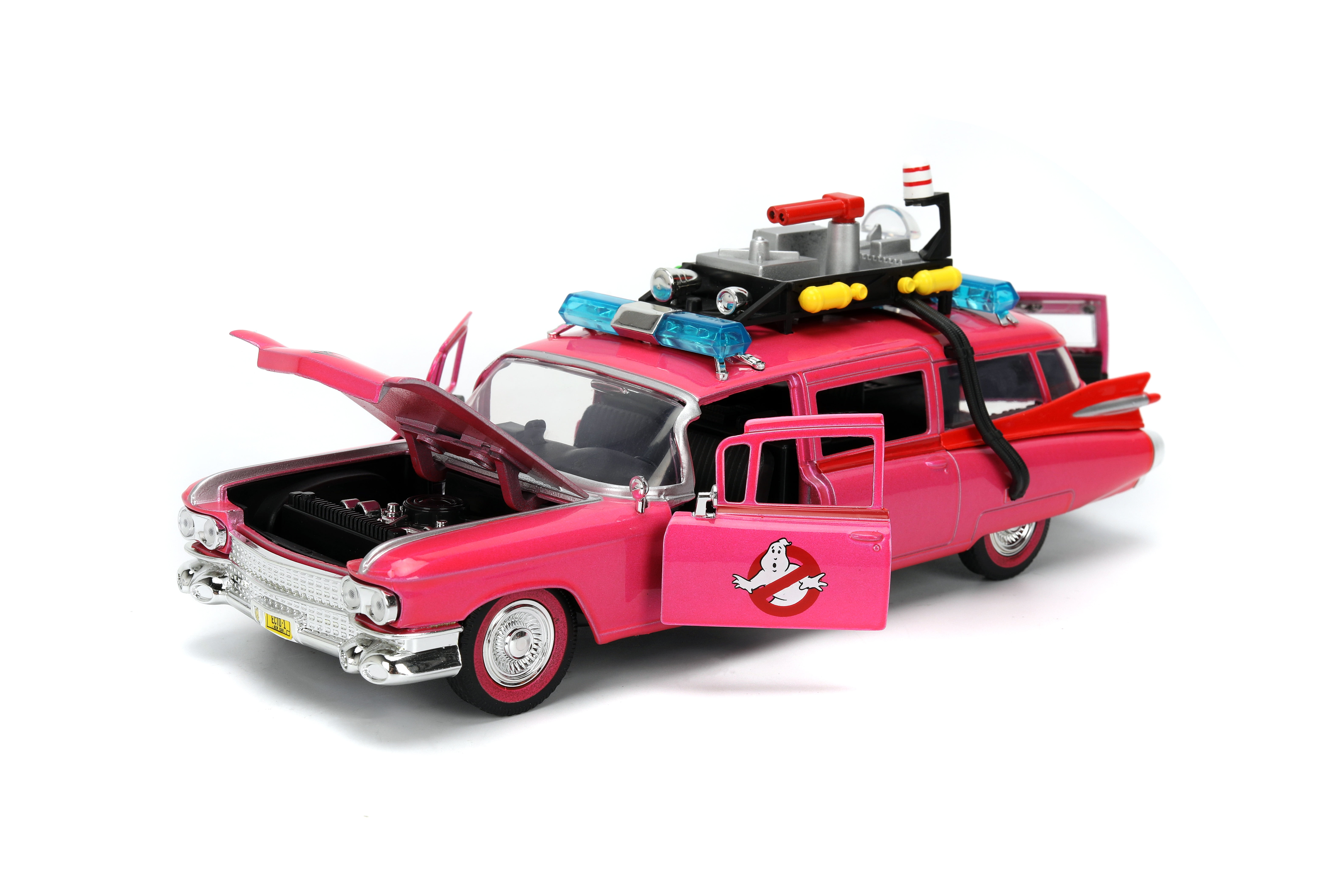 Jada Toys Pink Slips 1:24 Ghostbusters Ecto-1 Die-Cast Model