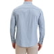 thumbnail image 3 of Camisas de vestir de negocios de manga larga con botones para hombres Inspire Chic, rayas, XL, gris claro, 3 of 6