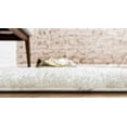 thumbnail image 2 of Unique Loom 3140755 2 ft. 6 in. x 19 ft. 8 in. Solid Shag Runner Rug, Snow White, 2 of 2