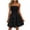 Black, variant on Womens Summer Strapless Tube Mini Dress Smocked Ruffle A Line Flowy Cocktail Dress Vacation Beach Sundress