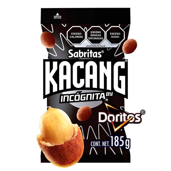 Cacahuates Kacang Incógnita by Doritos sabor chile y especias 185 g