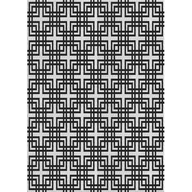 Ahgly Tapis d'Intérieur Rectangulaire à Motifs Gris, 5 Pieds x 7 Pieds