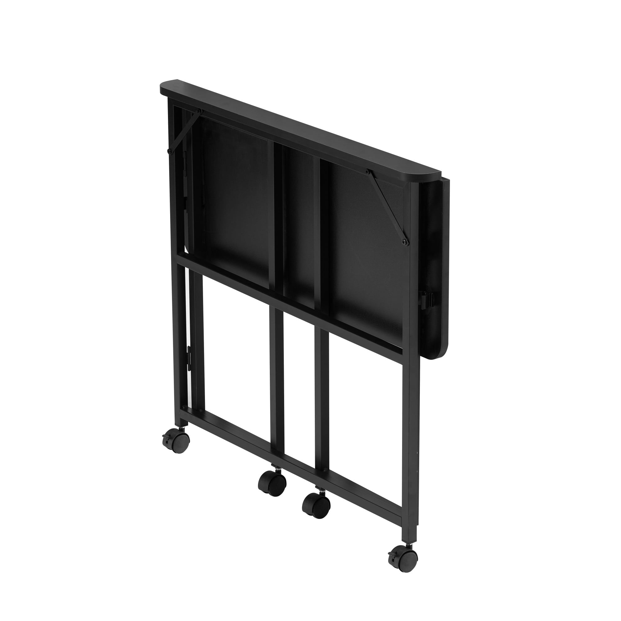 Folding Writing Desk Computer Desk for Small Space,39.37" Folding Desk for Study, Home Office,Small Spaces,black