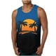 thumbnail image 1 of Camiseta sin mangas de cuello redondo para hombre, moda informal de verano, chaleco holgado, estampado deportivo, camiseta sin mangas de cuello redondo, blusa de poliéster para hombre, 1 of 3