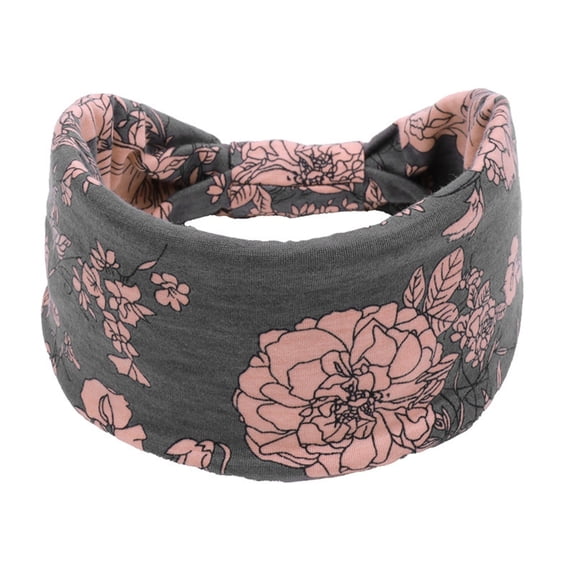 Multicolor Headband for Women 4 Packs Wide Headbands for Women Black Headwrap Boho African Yoga Turban Solid Color