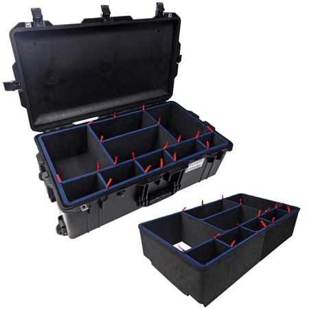 LAFENLIN DIY Divider System for Pelican 1615 Case &ndash; Custom Adjustable Organizer with U-Clips & Red Pull Tabs for Tools Camera & Professional Gear (Case Not Included)
