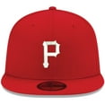 thumbnail image 2 of Men's New Era Red Pittsburgh Pirates White Logo 59FIFTY Fitted Hat, 2 of 6