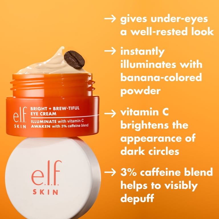 E.l.f. Bright + Brew-tiful Eye Cream, Vitamin C & Caffeine photo 5