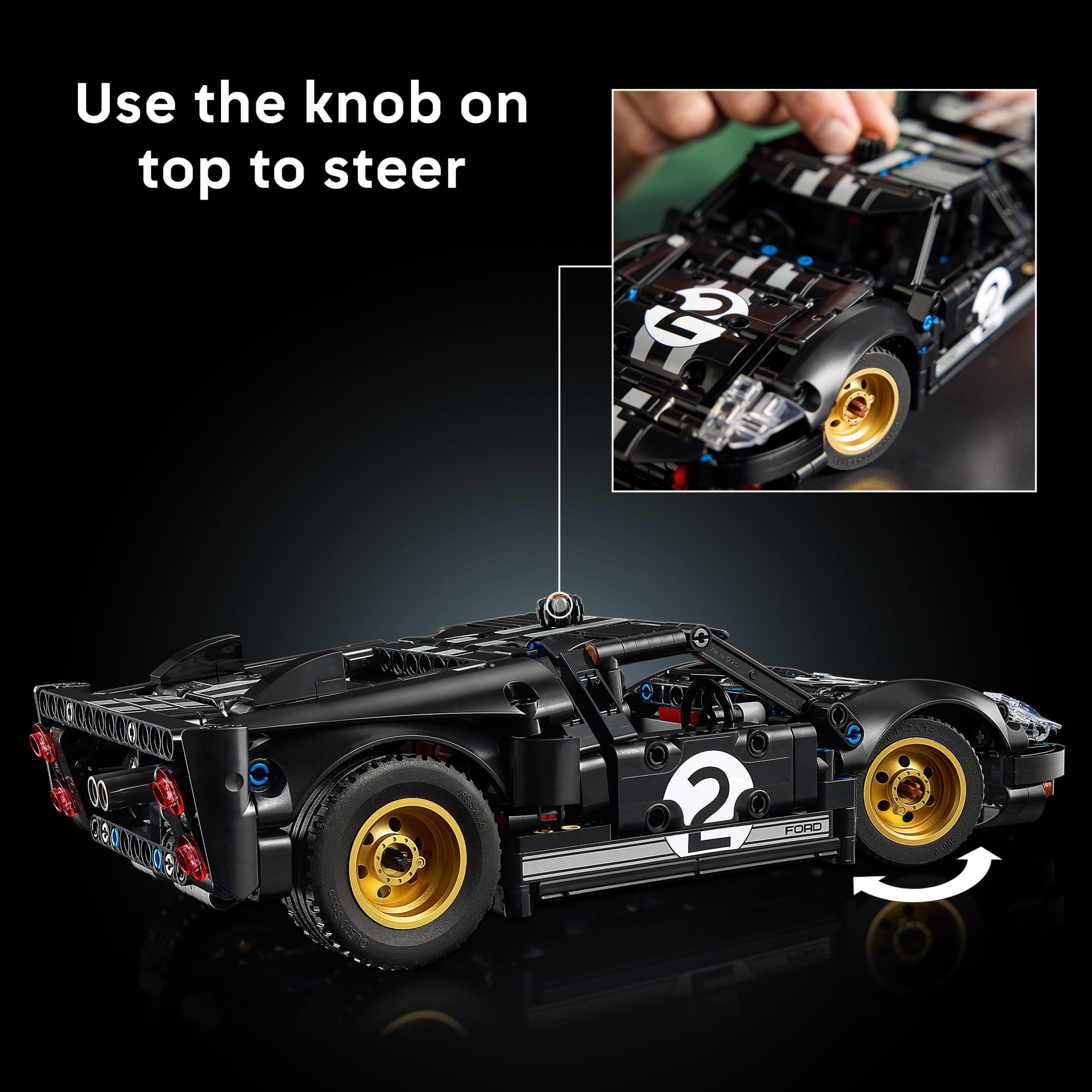 LEGO Technic 1966 Ford GT40 MKII Race Car Building Set for Adults