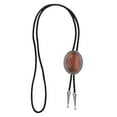 thumbnail image 2 of PU Bolo Boda hecha a mano Collar de traje ajustable para Halloween Marrón Zulema Corbata Bolo Tie, 2 of 8