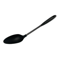13'' Black Nylon Serving Spoon For Soups, Stews, and Sauces - Nonstick