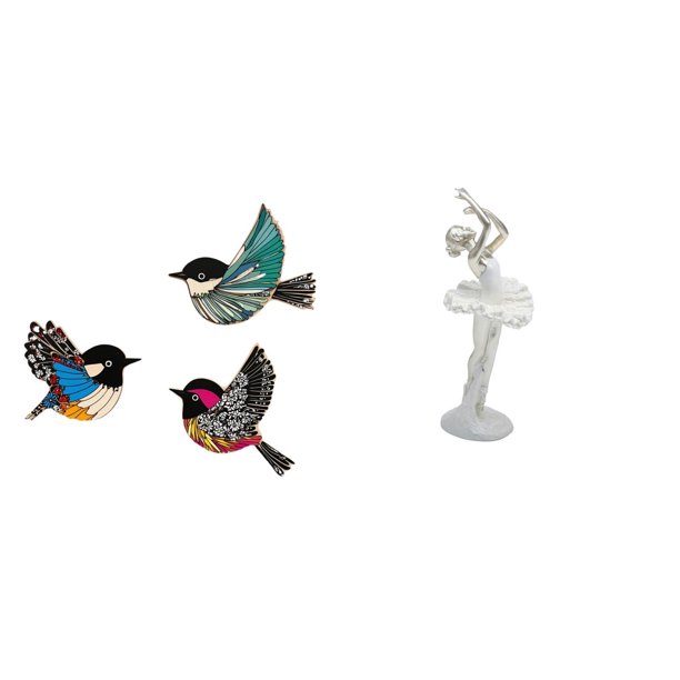 Escultura De Pájaro Bailarina De Madera Para Pared, Moderna, Para Niña Bailarina, Creativa, Con Forma De Pájaro Volador, Para Colgar En El Jardín, Dormitorio, Estudio, Casa De Campo,