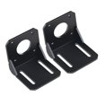 thumbnail image 2 of OULII 2Pack Stepper Motor Mounting Bracket Black Alloy Steel with Screws for 17 90 Degree Mount, 2 of 8