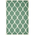 thumbnail image 2 of SAFAVIEH Cambridge Raleigh Geometric Wool Area Rug, Teal/Ivory, 9' x 12', 2 of 8