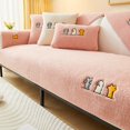 thumbnail image 1 of 1pc Sherpa Sofa Slipcover, Dog Friendly Sofa Couch Cover, Plush Seat Cushion Protector, Fuzzy Non Slip Sofa Slipcover, Furniture Protector For Bedroom Office Living Room Home Decor, 1 of 5
