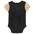 thumbnail image 3 of Newborn & Infant Black/Gold New Orleans Saints Little Champ Three-Piece Bodysuit Bib & Booties Set, 3 of 5