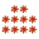 thumbnail image 2 of 10x simulación de flor de pascua Artificial, corona de flores navideñas, decoración navideña de flores artificiales para fiestas y vacaciones Rojo, 2 of 8